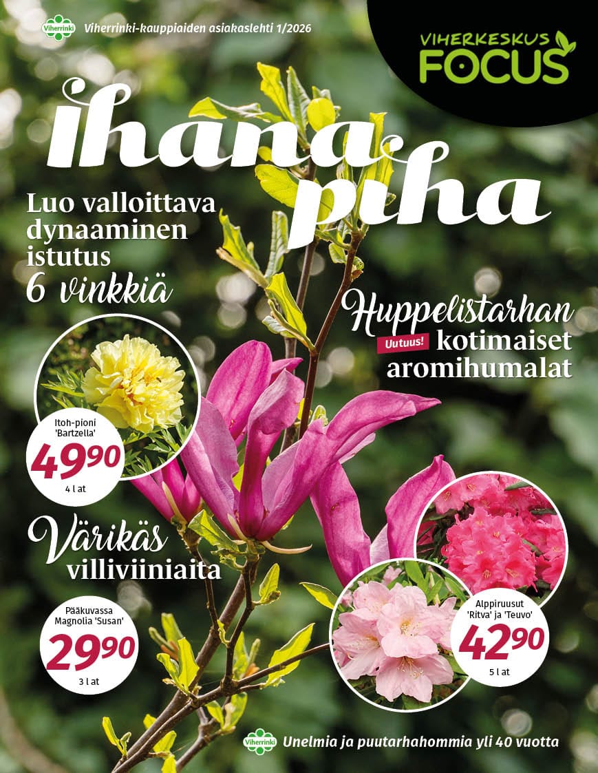 Ihana Piha 2026 kevät, Viherkeskus Focus