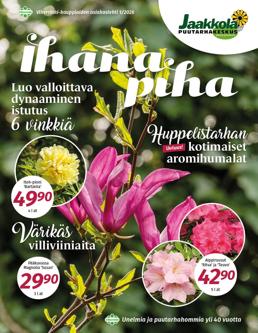 Ihana Piha 2026 kevät, Puutarhakeskus Jaakkola